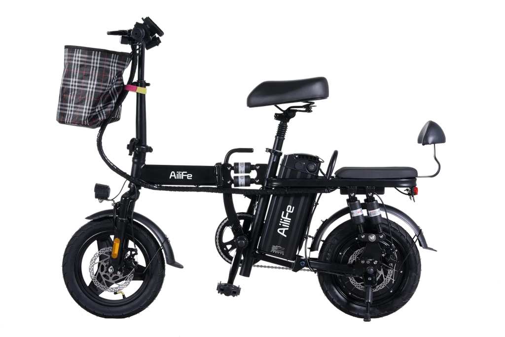 Fast Speed Folding Electric Bike Long range Foldable Electric Bicycle Powerful Motor  Fast Speed 14-inch E Bike