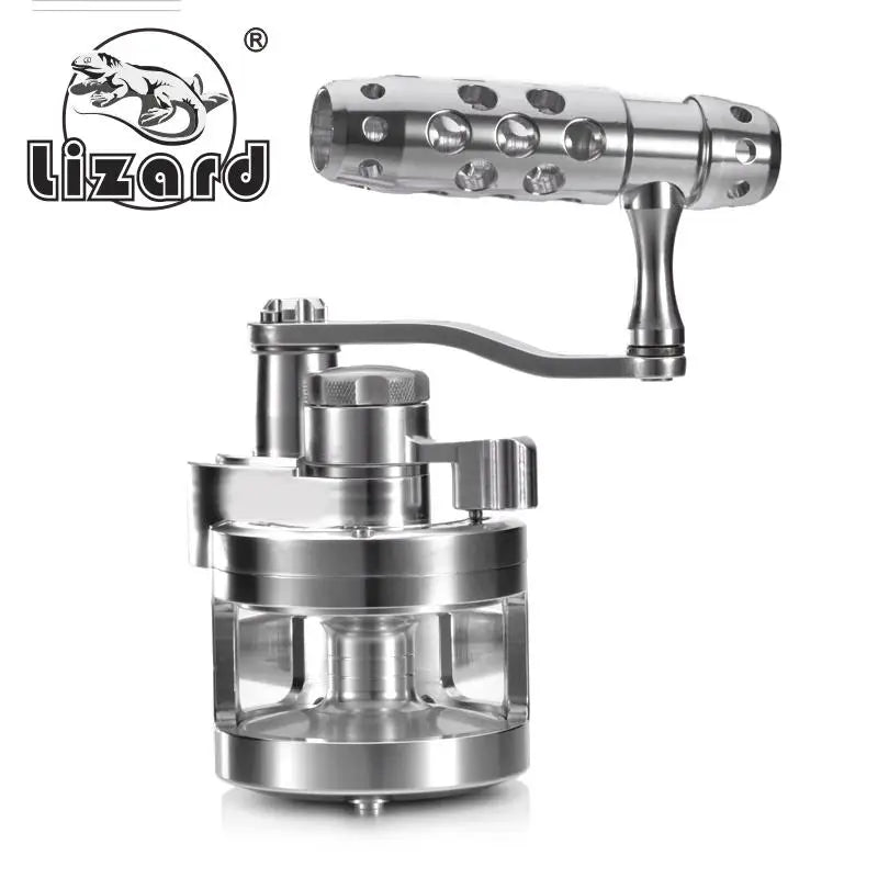 Lizard Fishing CNC aluminium body Jigging Reel 26kg Drage power Deep spool Sea Saltwater Trolling Fishing Reel Trolling Reel