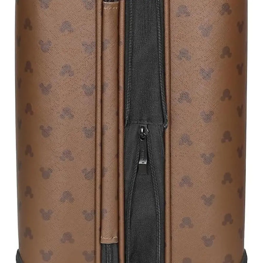 22-Inch Brown Mickey Mouse Ears Rolling Luggage