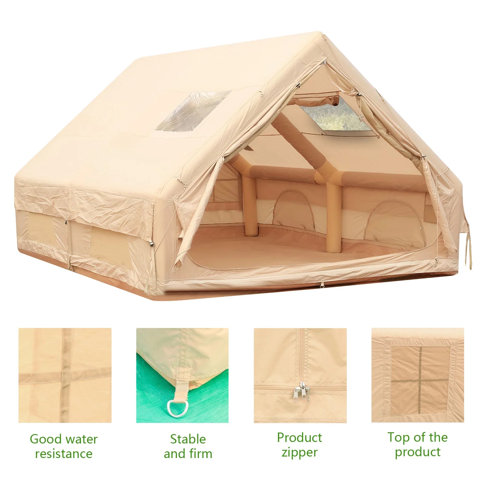Inflatable Tent with Skylight Inflatable House with Pump Inflatable Camping Tent for Camping