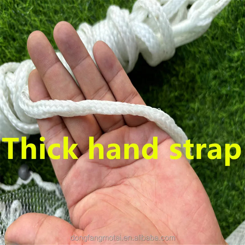 Heavy Duty 3/16 "Mesh Nylon Par Monofilament Cast Net Double Knot Bait Hand Throwing Fishing Cast Net Fishing