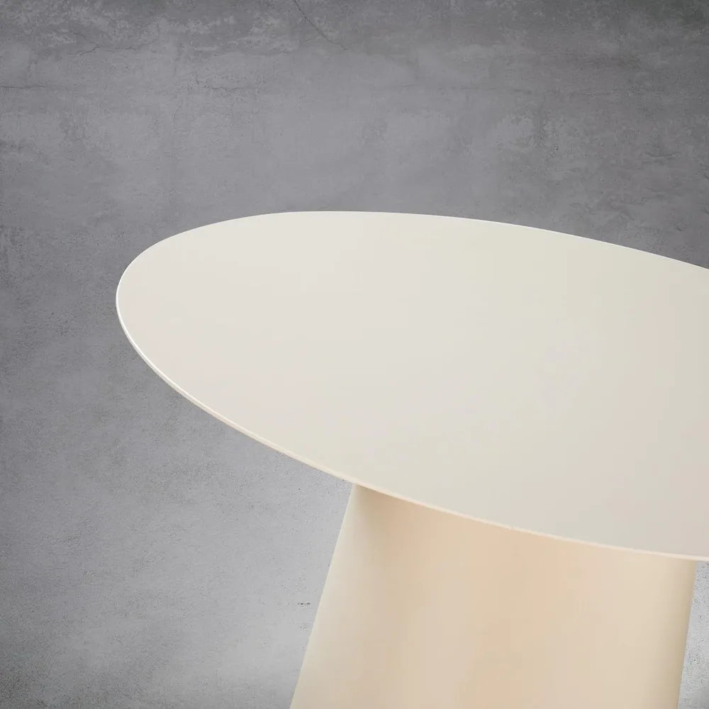 W24 Modern Small Round Coffee Table in White Side Table with Iron for Living Room Bedroom