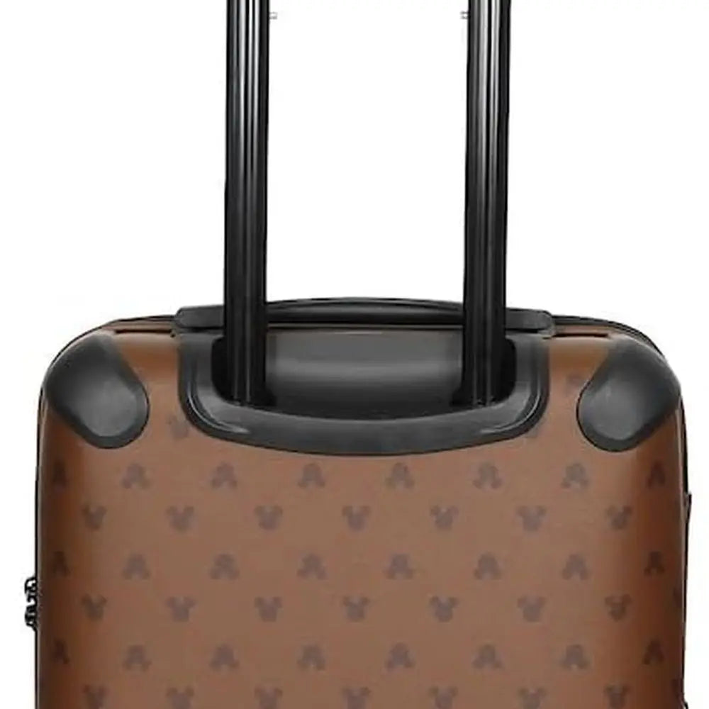 22-Inch Brown Mickey Mouse Ears Rolling Luggage