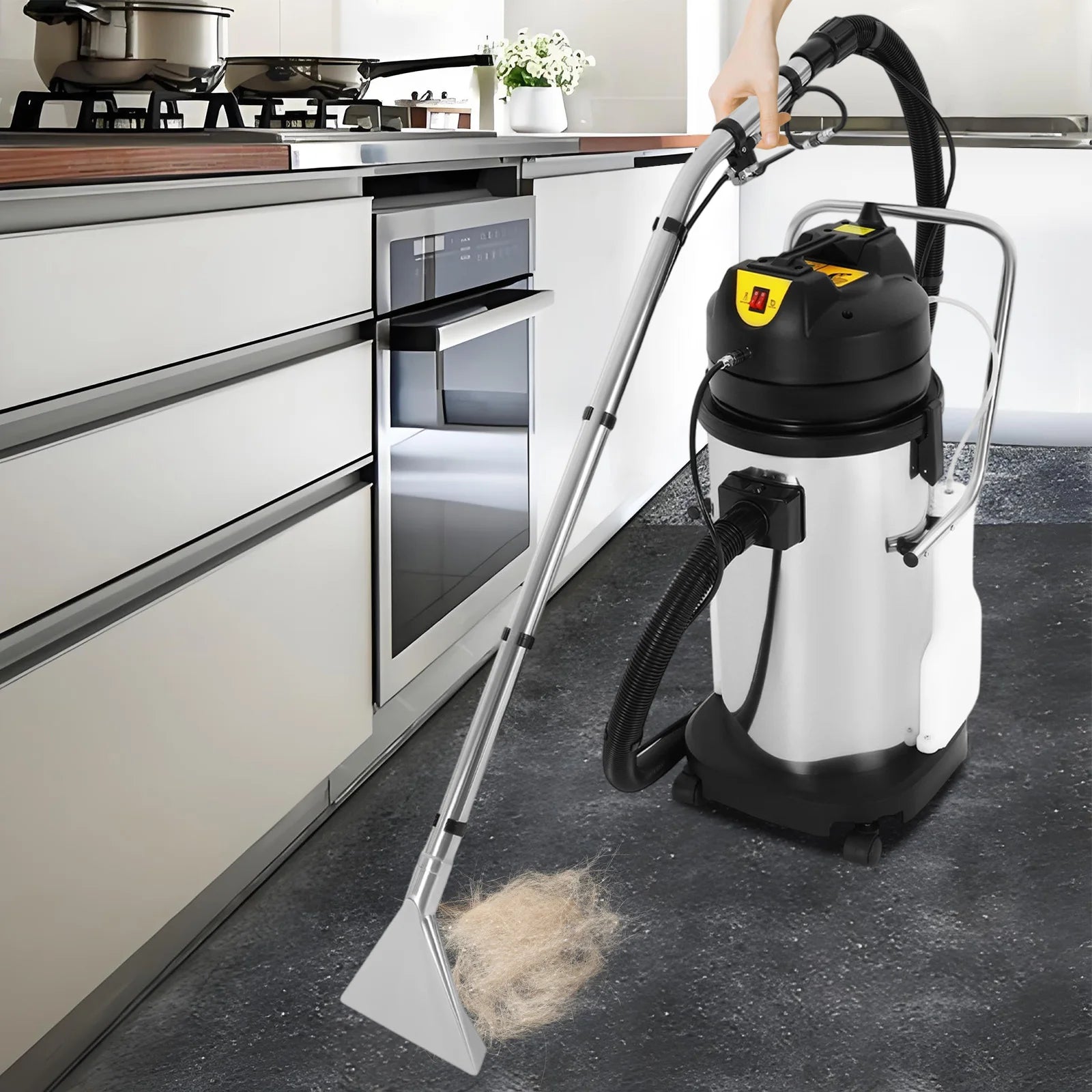 110V Professional Carpet Cleaning Machine Vacuum & Spray Cleaner with Water Sucker for Sofa Curtain Hotel Office Floor Cleaning