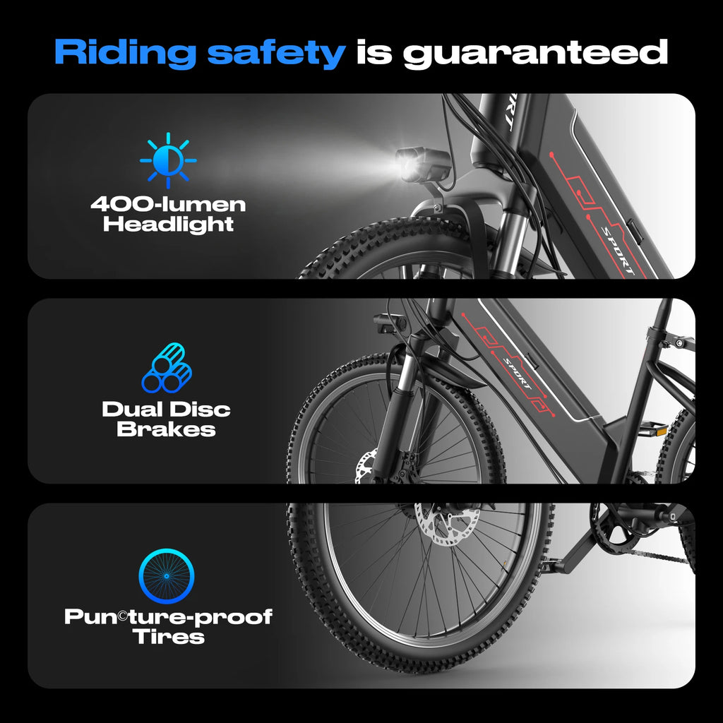 Electric Bike for Adults, 1500W Peak Ebike, 60Miles 25MPH Electric Mountain Bike, 26" Adult Electric Bicycle with 48V Battery