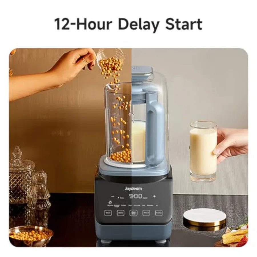 Soymilk Maker Machine with Soundproof Shield Hot and Cold Blender for Soymilk Juice Milkshake and Soup Low Noise Cooking Blende
