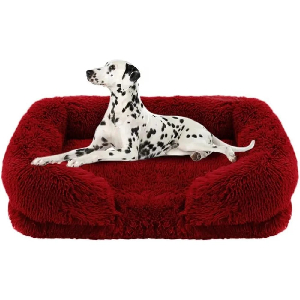 Autumn-Winter Warm Removable Dog Sofa Bed for Comfortable Pet Living, Ideal Square Kennel Pad for Cats and Dogs