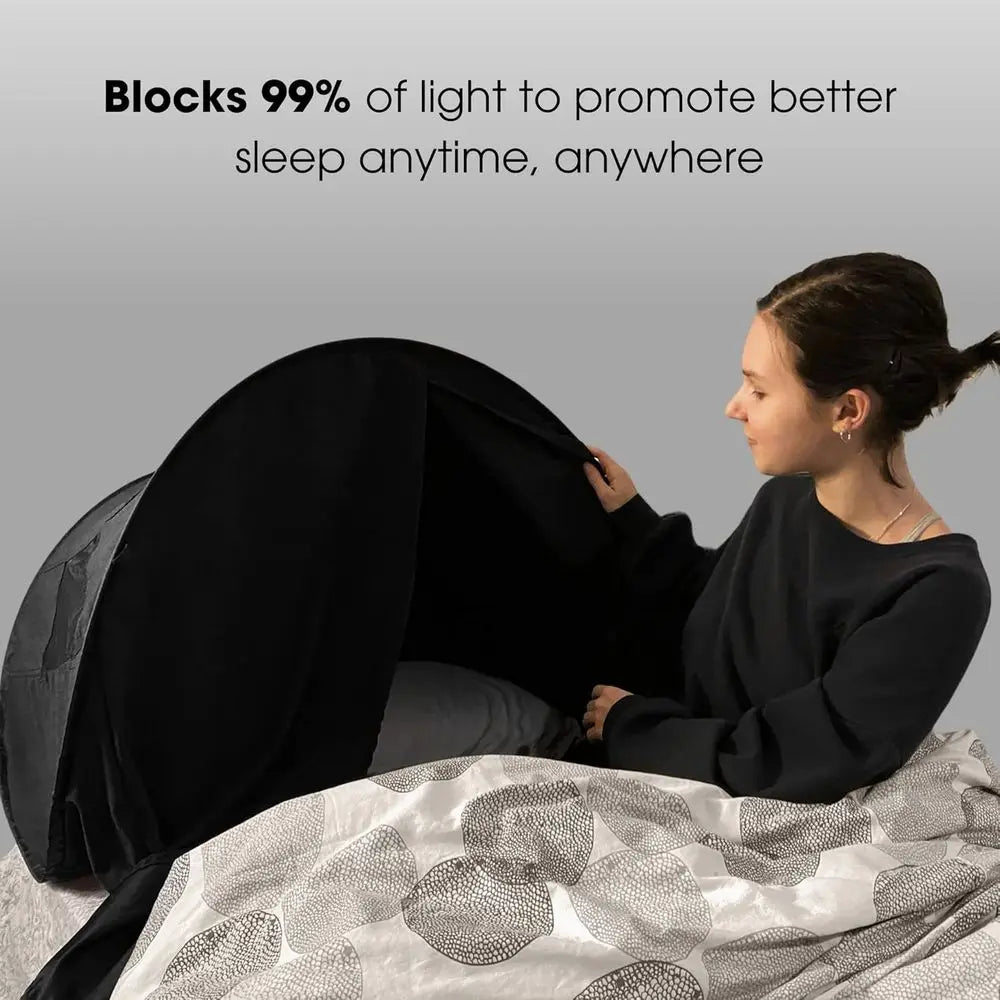 Certified Non-Toxic Blackout Luxury Sleep Tent: Enhance Sleep Quality for Night Shifts, Dorms, Travel, Naps, and Relaxation Anyt