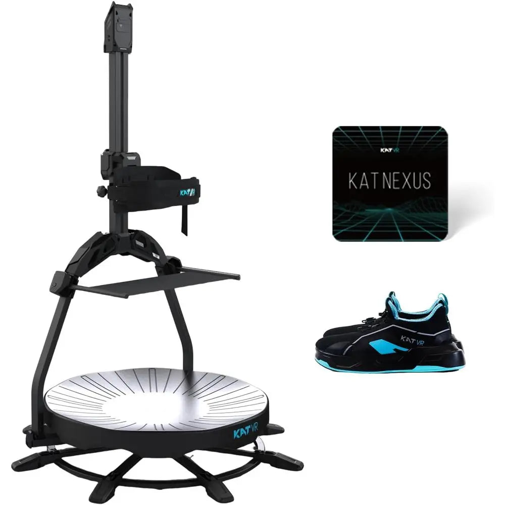 VR Treadmill Bundle with Seated Option for 360° Motion and Immersive Gaming | Compatible with SteamVR and Meta Quest | US Size 1
