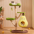Luxury Cat Tree for Indoor Cats, All-in-One Tall Wood Cat Tree with Scratching Post, Multi-Level Pear Bed for Home, Customized