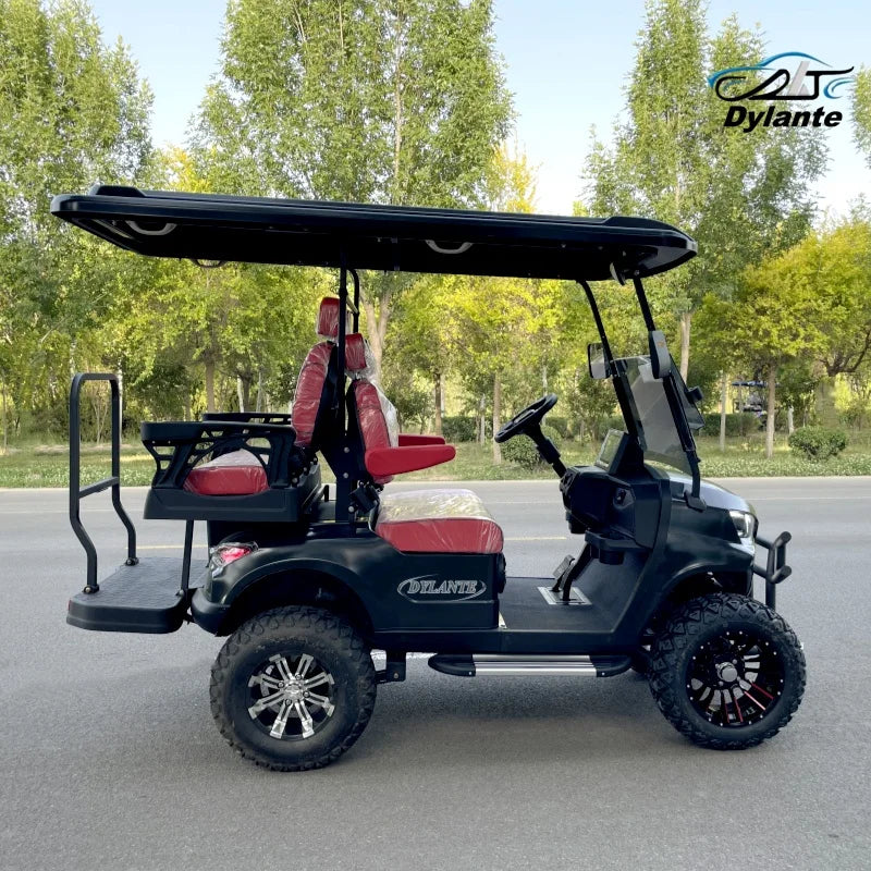 2026 New Electric Golf Cart 2+2 Seat Mini Electric Hunting Off-Road Club Car With 60V72V Lithium/Lead-Acid Battery