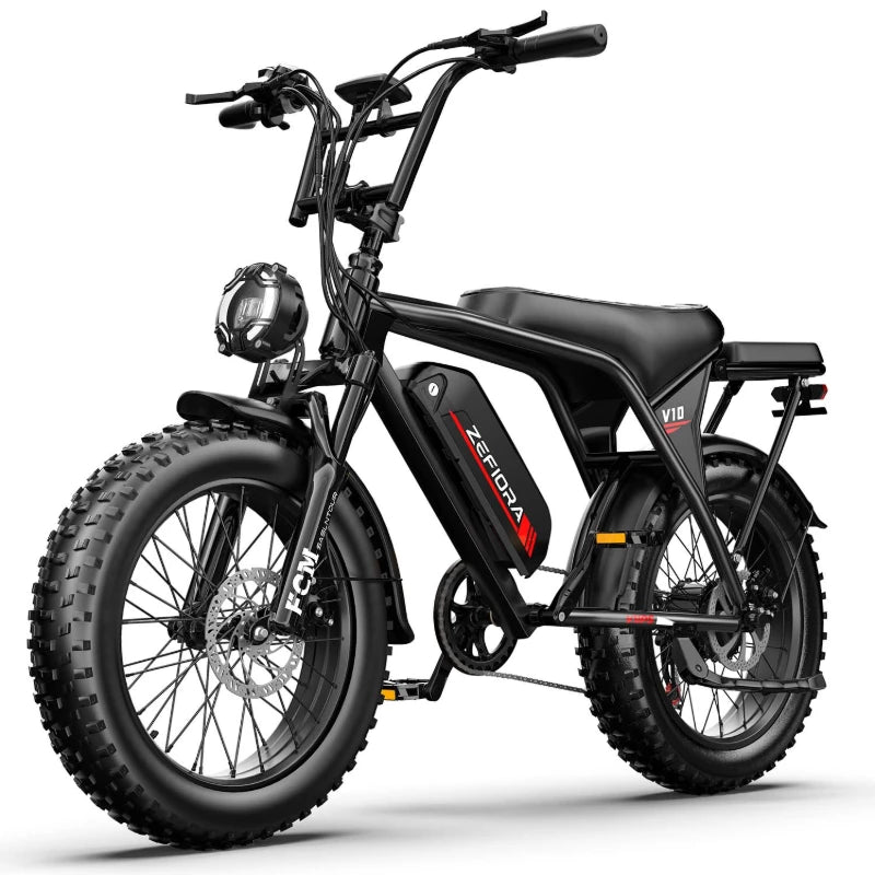 Electric bicycle,2000w 60Miles 48V ebike,Adjustable front brake seat,capable of climbing 45° slopes,fat tire electric bike 20"