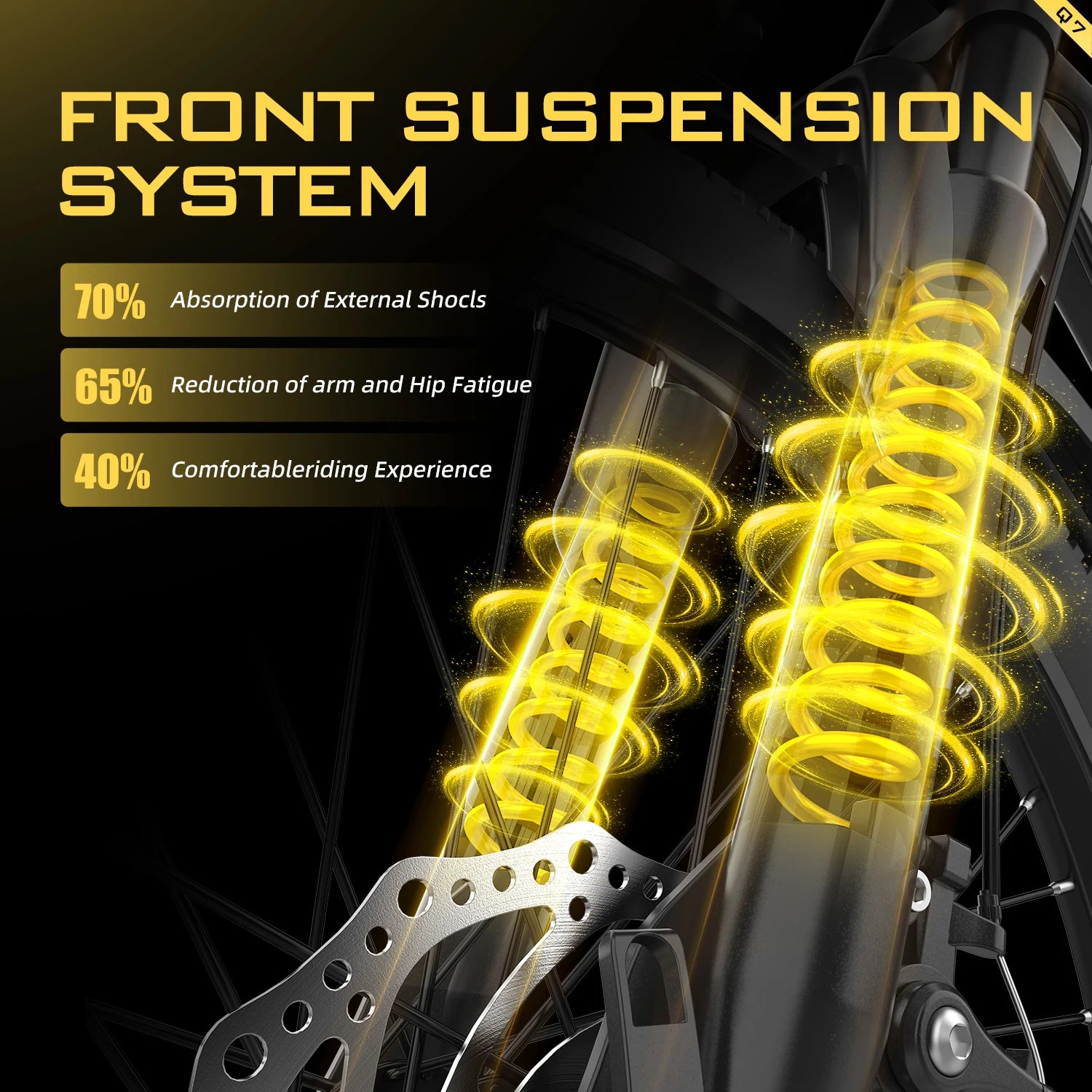 26'' Electric Bike for Adults,750W Peak Motor Mountain Ebike,22MPH Up to 45 Miles,7-Speed,Removable Battery,Commuter E-Bike