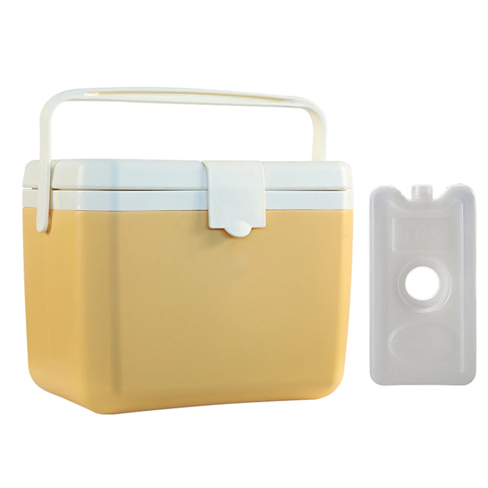 6L Insulated Portable Cooler Large Capacity Camping Car Refrigerator Wear-Resistant Mini Freezer Fridge for Beach Picnic Camping