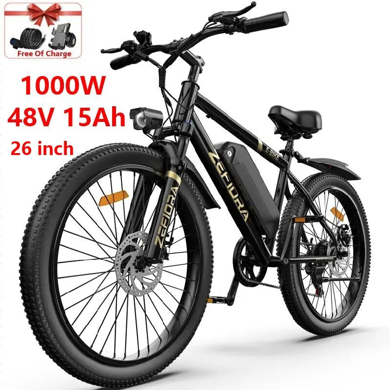 Cheap 2000w Adult Men\'s Bike,20 26 Inch 30-50mph 30-60miles 48v 10a 15a 17.5a 20ah Aluminum Alloy,for Cycling Electric Bicycle
