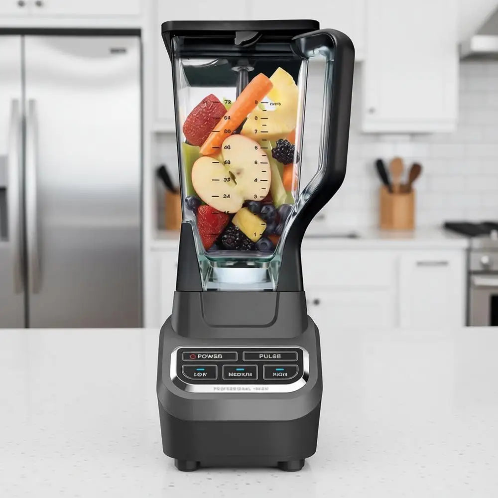 1000W Blender, Total Crushing Technology, Smoothies, Ice Crushing, Frozen Fruit, 72-oz Pitcher, Black & Grey