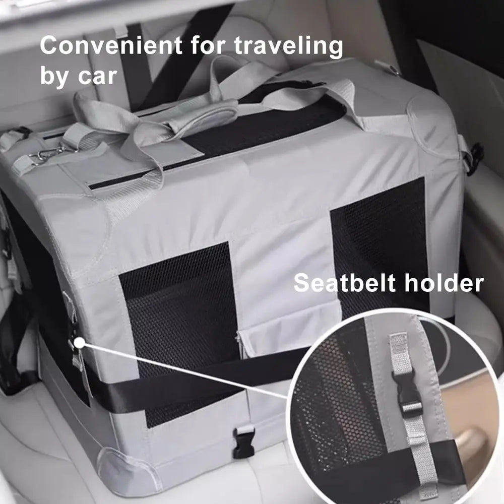Portable Lightweight Pet Stroller for Dogs and Cats, Removable Liner & Seat Belts Included