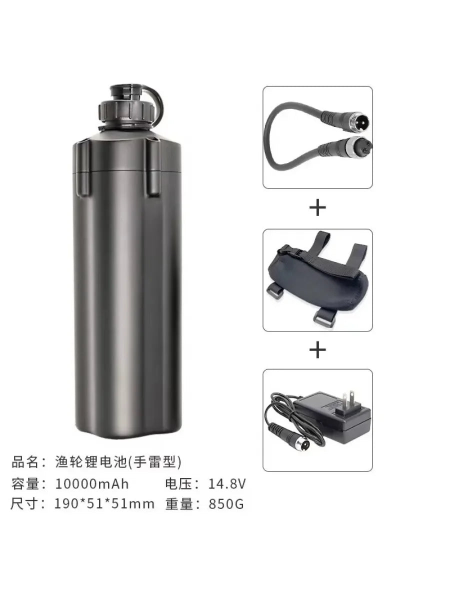 DC 14.8V Electric Fishing Reel 5000MAH 7000MAH 10000MAH Electric Reel Fishing Battery