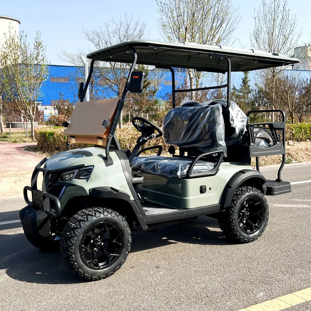 2026 New Electric Golf Cart 2+2 Seat Mini Electric Hunting Off-Road Club Car With 60V72V Lithium/Lead-Acid Battery