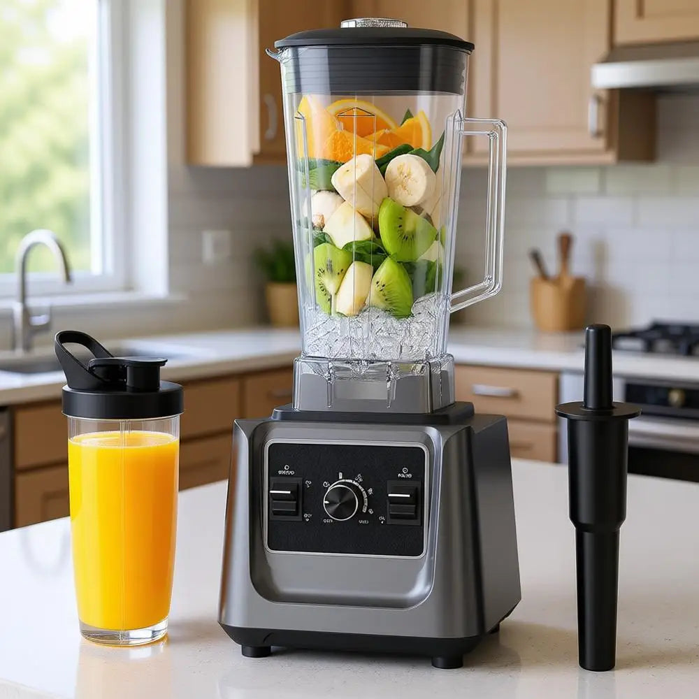 2000W Professional Grade High-Speed Countertop Blender with 68oz Pitcher & 27oz To-Go Cup, BPA-Free, Dishwasher Safe