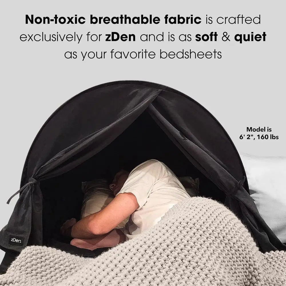 Certified Non-Toxic Blackout Luxury Sleep Tent: Enhance Sleep Quality for Night Shifts, Dorms, Travel, Naps, and Relaxation Anyt
