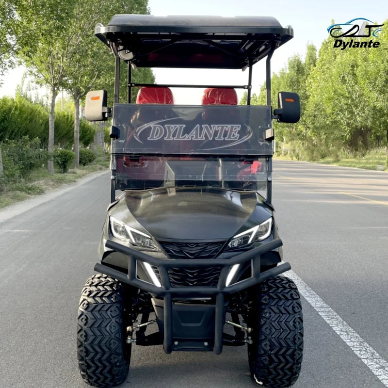 2026 New Electric Golf Cart 2+2 Seat Mini Electric Hunting Off-Road Club Car With 60V72V Lithium/Lead-Acid Battery