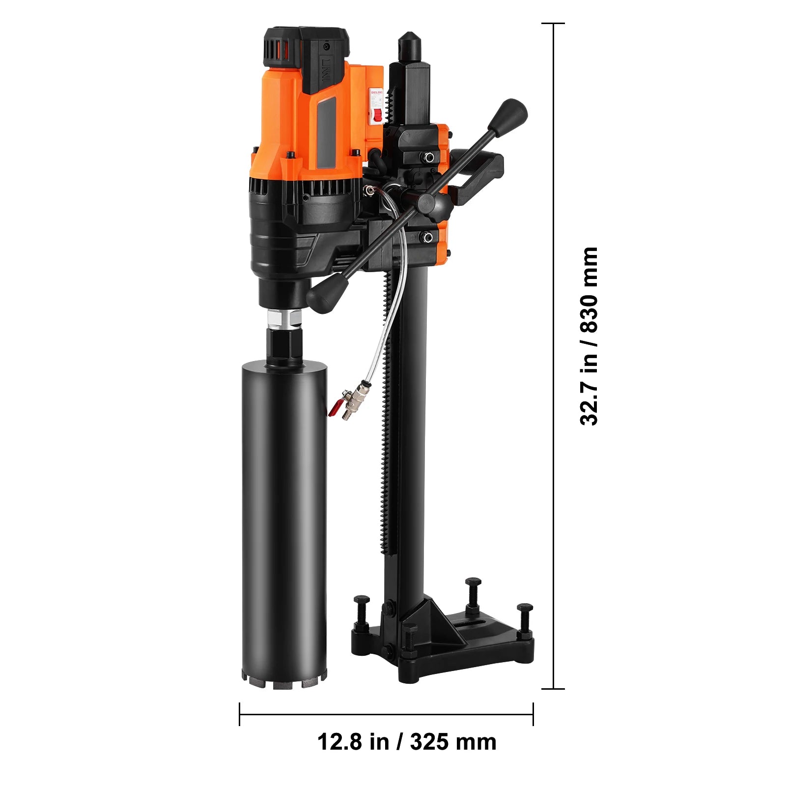 SucceBuy 3000W/3200W Core Drill Machine Drilling Diameter Diamond Stand Core Drill Rig Rugged Concrete Core Drill Wet Dry Use
