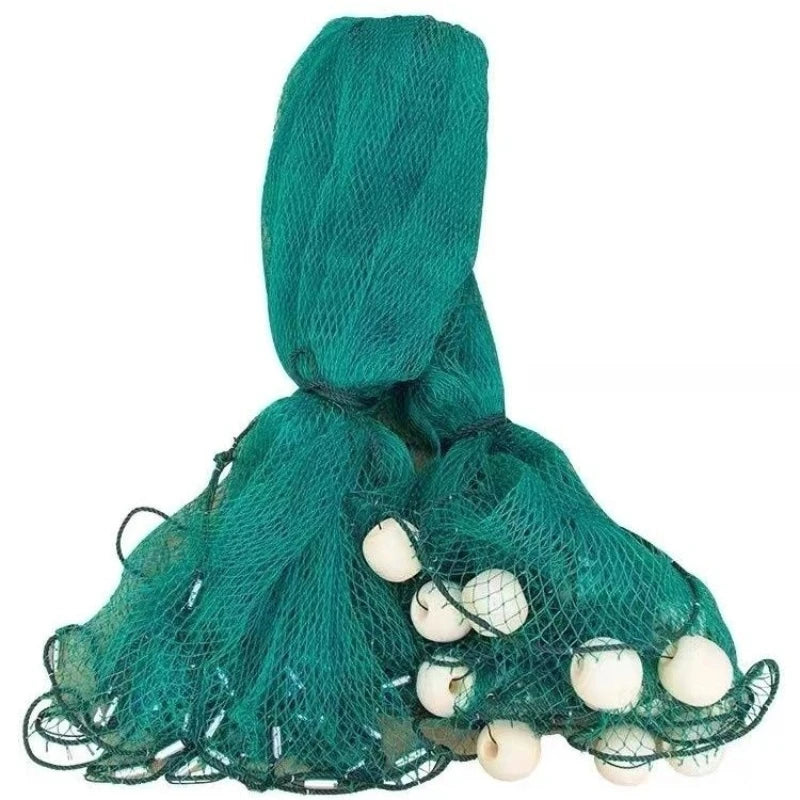 5m-50m 3 Finger Mesh Monofilament Gill Strong Fishing Net With Float Fish Trap Rede De Pesca Nylon Fishing Net Accessory Tools