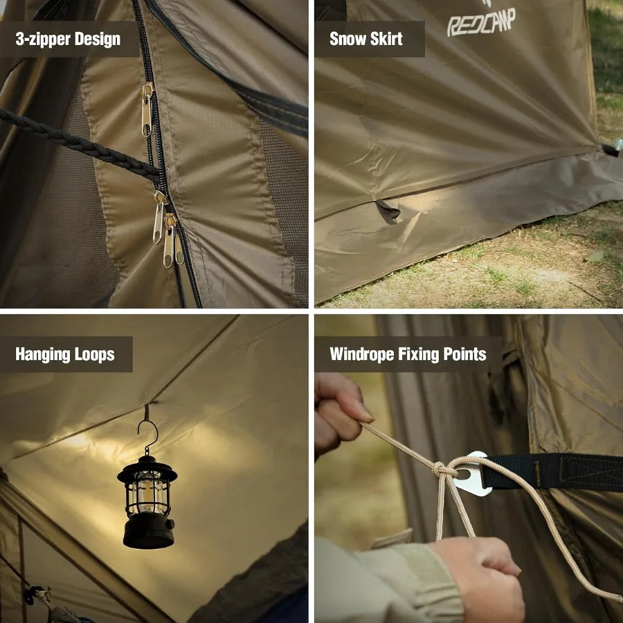 Bug Tents for Camping Portable Screen House for Hammock with Mosquito Netting 6 Windropes 12 Stakes Screen Tent for Picnics Par
