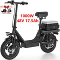 1000w 2000watt Electric Bicycle,48v 14 Inch Electric Scooter,adjustable Front Brake Seat,for Men Women Cycling Electric Bike