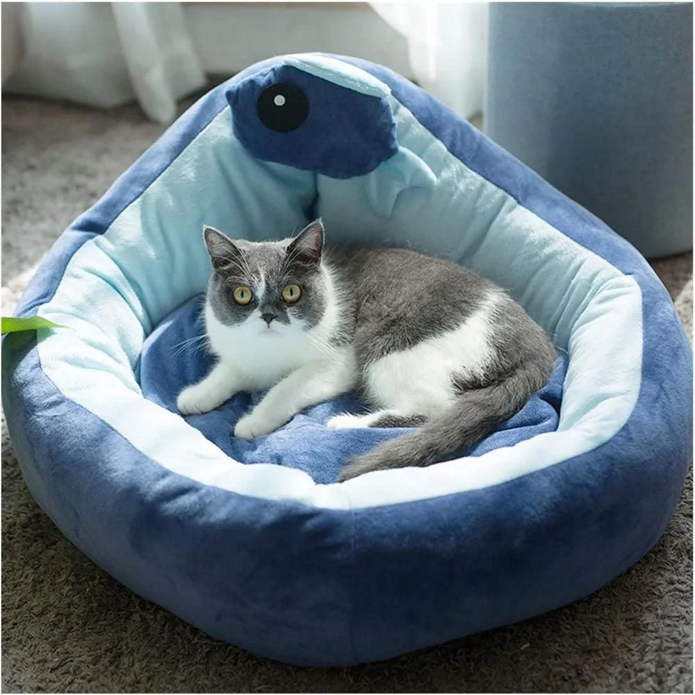 Cute Fruit-Shaped Pet Sofa, Soft Warm Dog Bed, Removable Washable Cat Bed, Pet Nest for Winter Sleeping