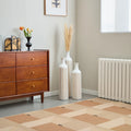 Floor Modern Style White 3 Piece Set Gorgeous Home Decoration Large Glazed Metal Vase