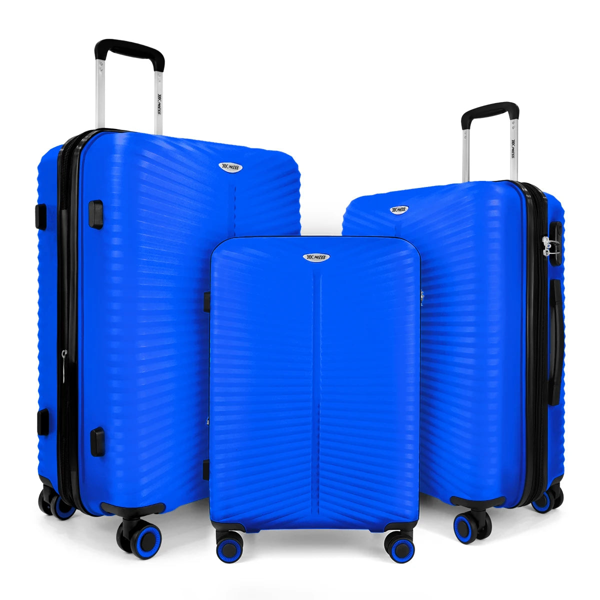New York XPress 20"+24"+28" Luggage Expandable Travel Suitcase PP Hard Shell Luggage Set Rolling Luggages with Spinner Wheels