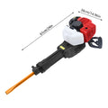 52CC 2-Stroke 1900W Gasoline Demolition Jack Hammer 20-55J Impact Concrete Breaker Rock Drill with Point Flat Chisel