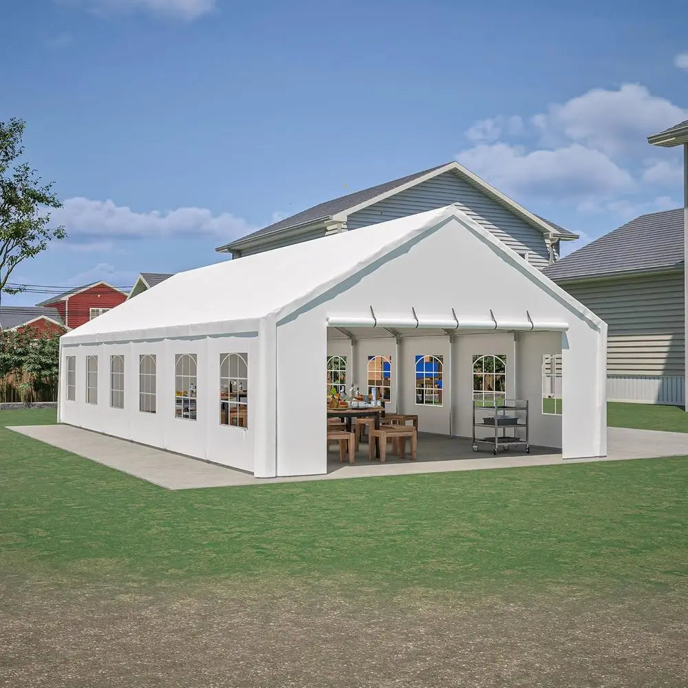 Durable 20x40ft Outdoor Wedding Tent with Removable Walls for Events and Storage Bag