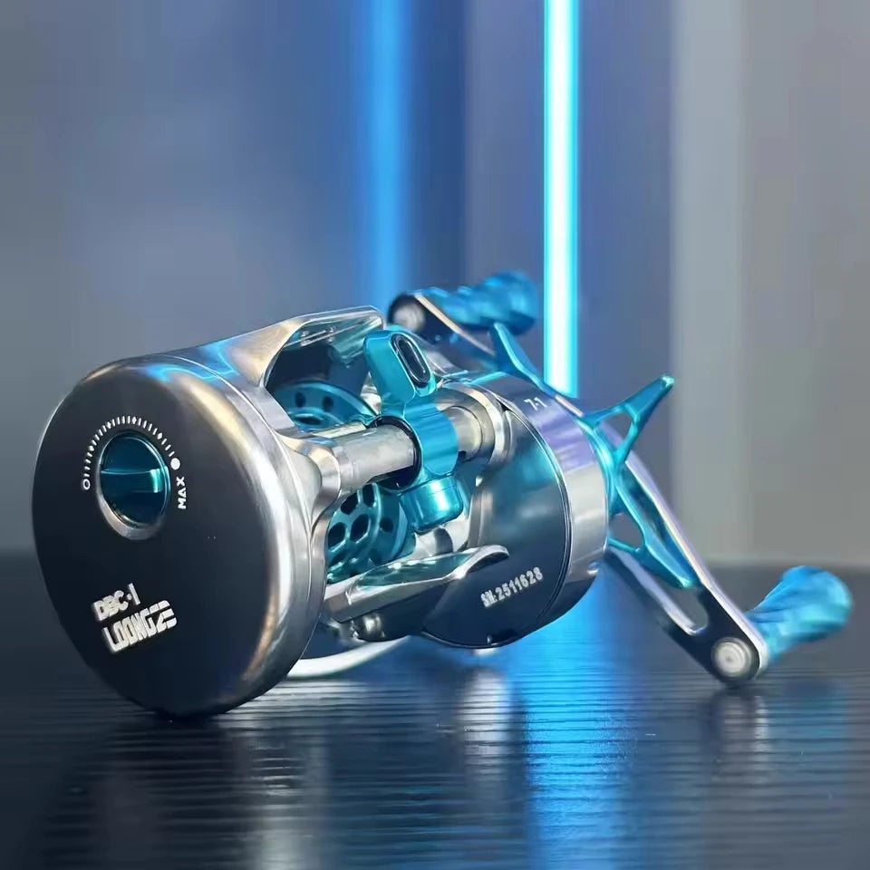 Loongze Airlite BFS Baitcasting Reel All Metal Electromagnetic Brake Bait Finesse Fishing B50/100/200DBC-I Lightweight Bass