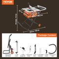 VEVOR Table Saw for Jobsite 10inch 15-Amp 25-in Max Rip Capacity 40T Blade Portable Compact for DIY Woodworking Furniture Making