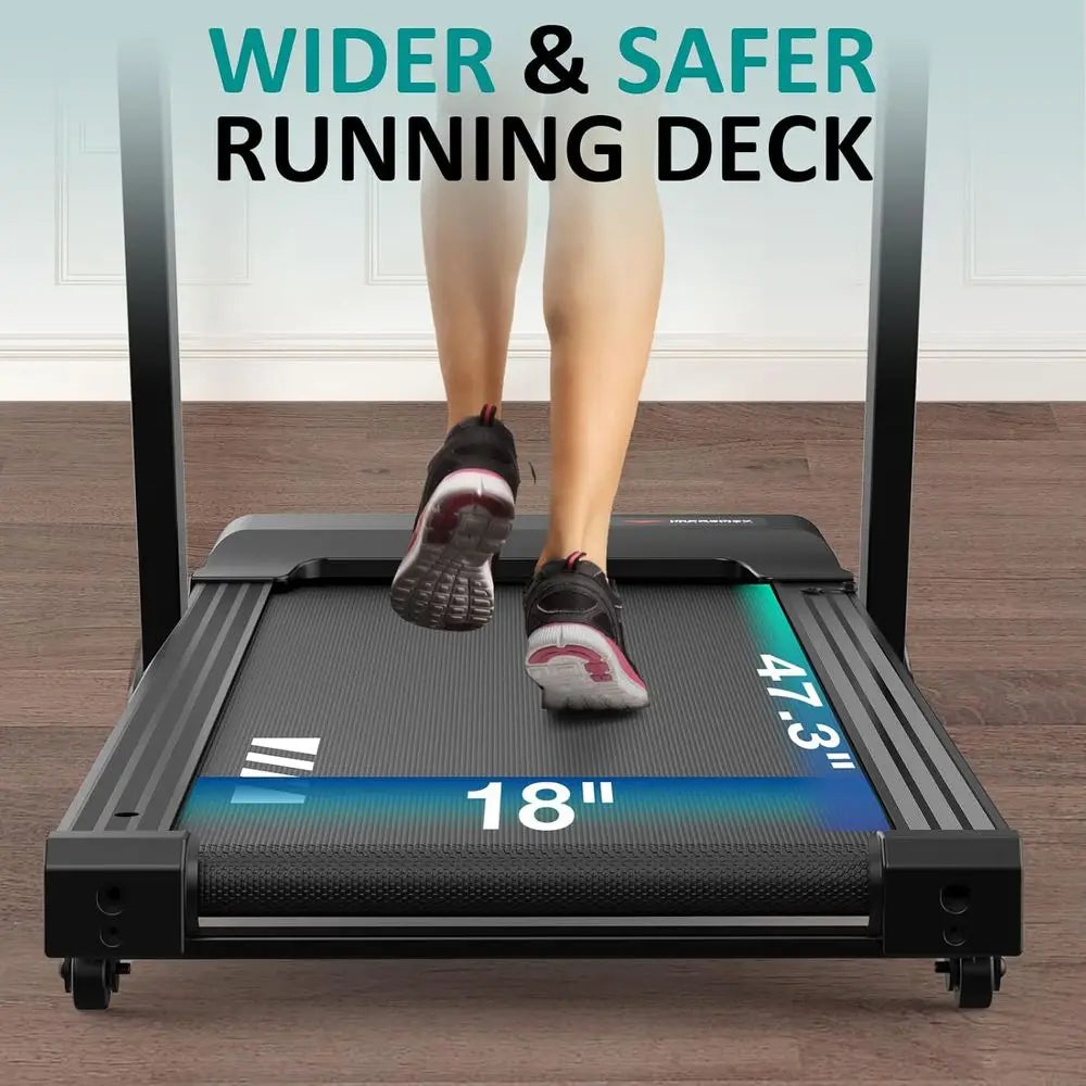 Advanced Treadmill with 15 Incline Levels, Smart Heart Rate Monitor, LED Display, Up to 10 MPH, Supports 350 lbs