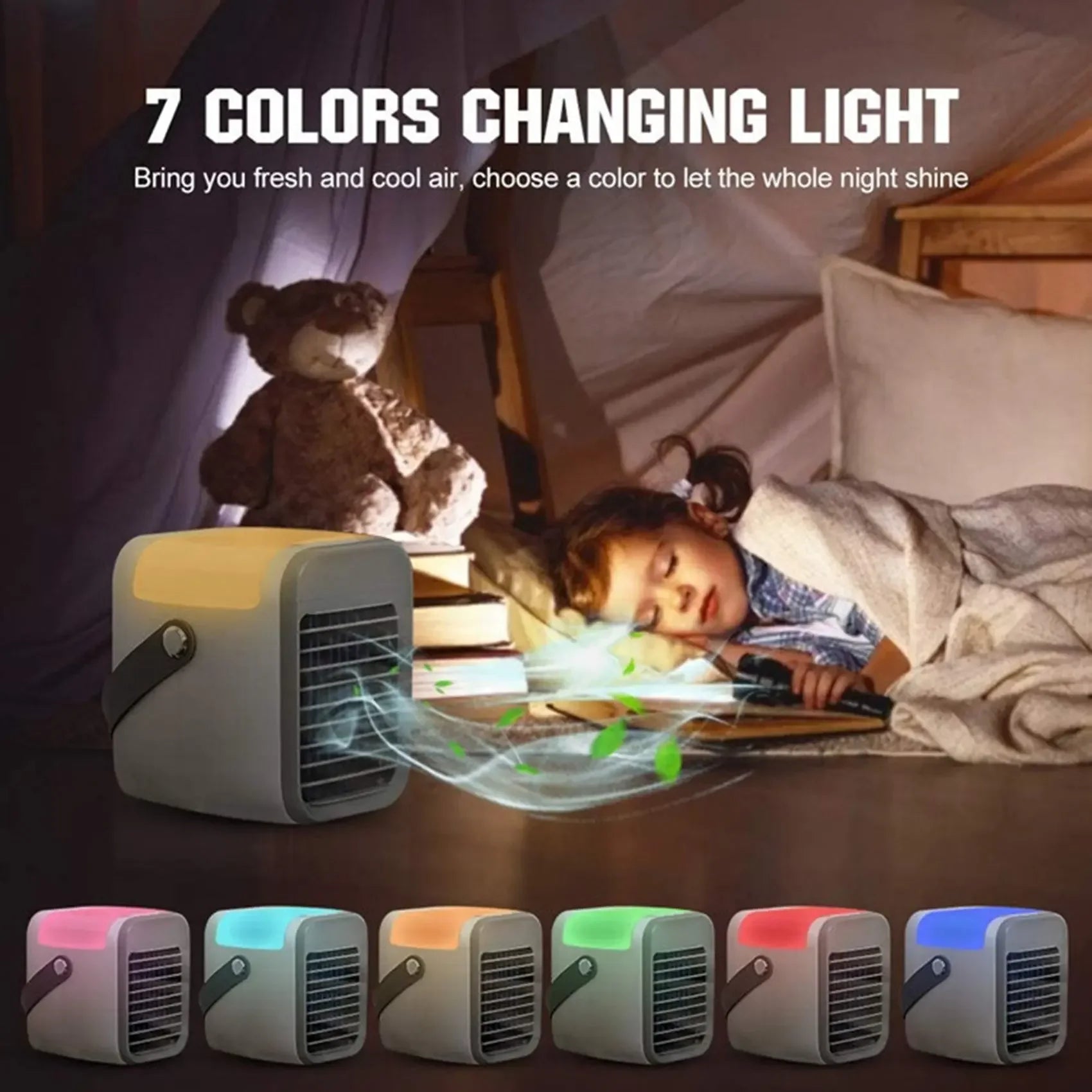 A13G-Mini Air Conditioner Fan Desktop Evaporative Air Cooler 3 Speed Portable Air Conditioner Fan Household Air Cooler