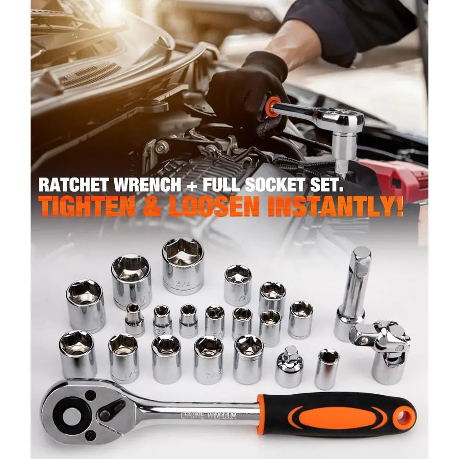 Tool Set Tool Kit Toolbox Storage Case with Drawer, General Household Hand Tool Kit Perfect for Home amp DIY Repairs