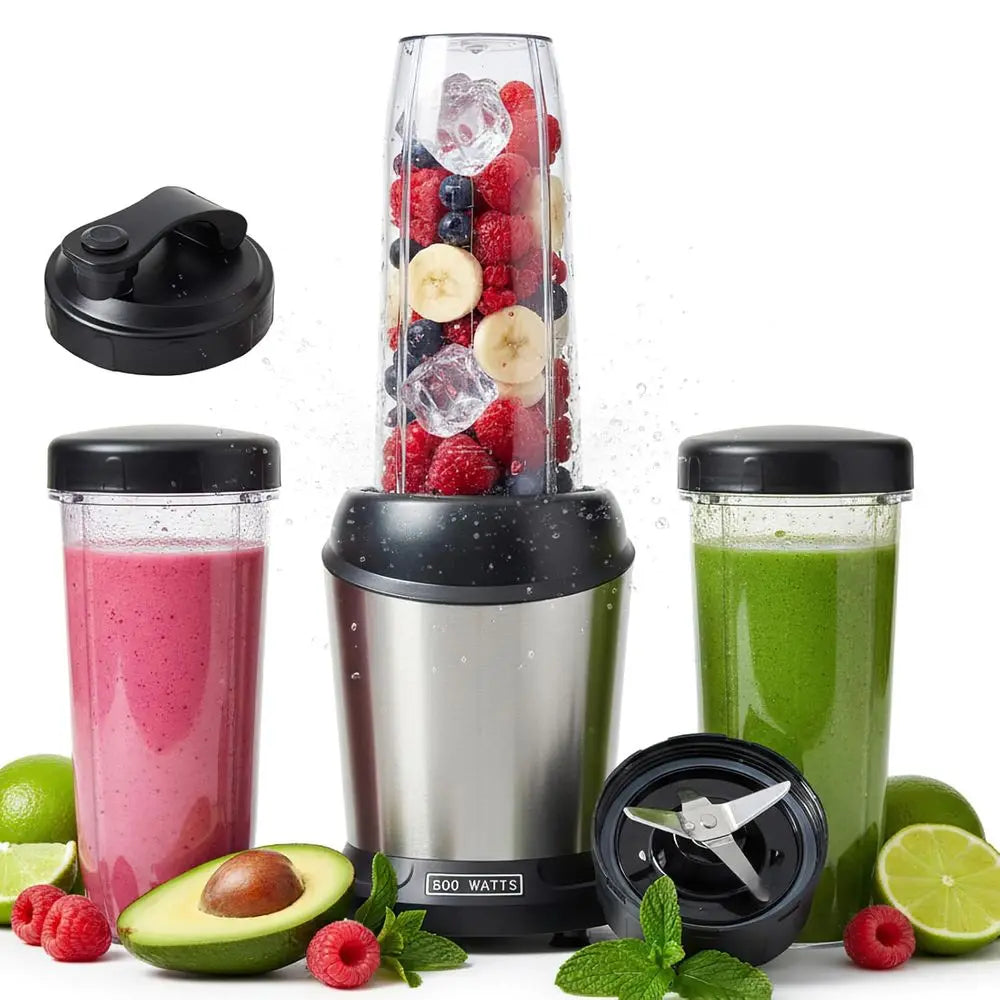 Smoothie Blender, Personal Blenders for Kitchen with 17, 24, 34 oz BPA-Free Portable Cups, Mini Smoothie Maker for Shakes, Sauce