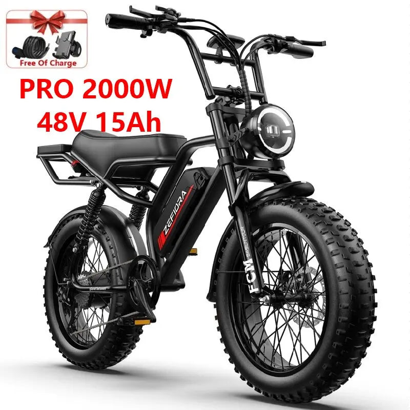 【Brand+】fat Tire Electric Bike Snow,2000w 20 Inches 48v Ebike,free Local Shipping Certified Ul2849 For Cycling Electric Bicycle