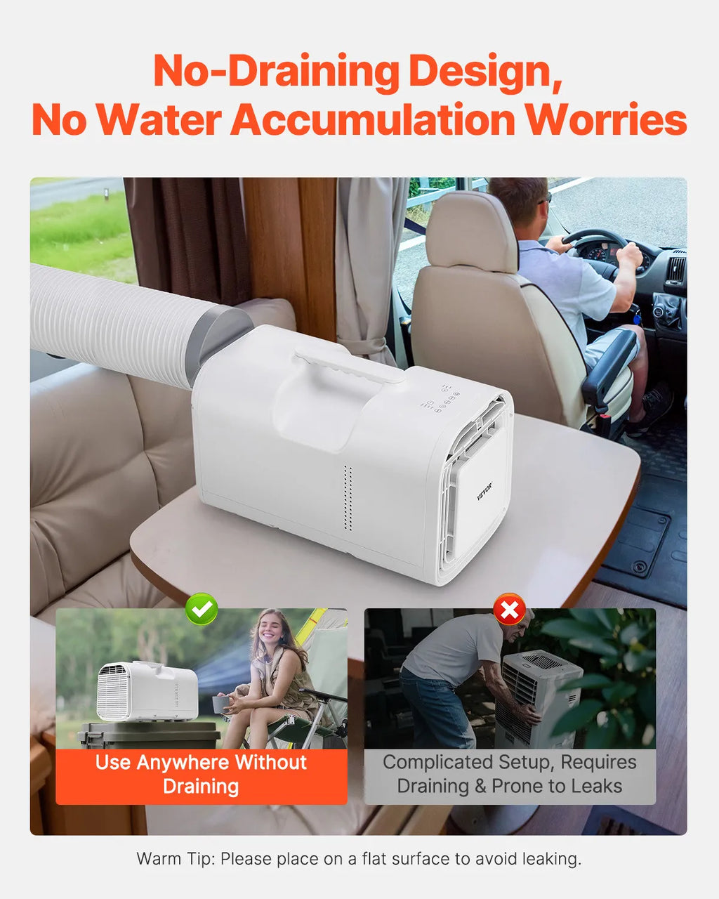 Portable Air Conditioner 4250 BTU Tent Air Conditioning Outdoor Camping