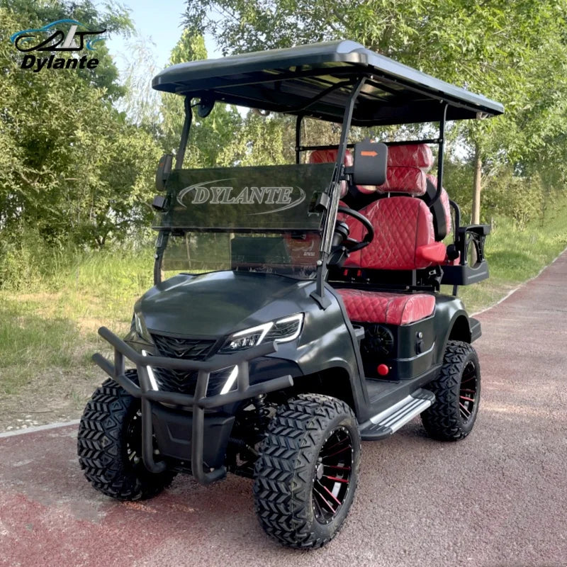 2026 New Electric Golf Cart 2+2 Seat Mini Electric Hunting Off-Road Club Car With 60V72V Lithium/Lead-Acid Battery
