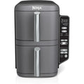 Ninja SL400 DoubleStack XL 2Basket Air Fryer Cooks 4 Foods at Once with Compact Design 10 QT Capacity 4in1 Functionality Includ