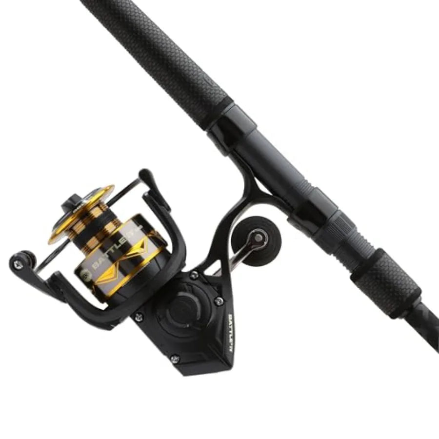 Spinning Reel and Fishing Rod Combo for Saltwater and Freshwater Fishing Durable Aluminum Alloy Frame High-Perfo