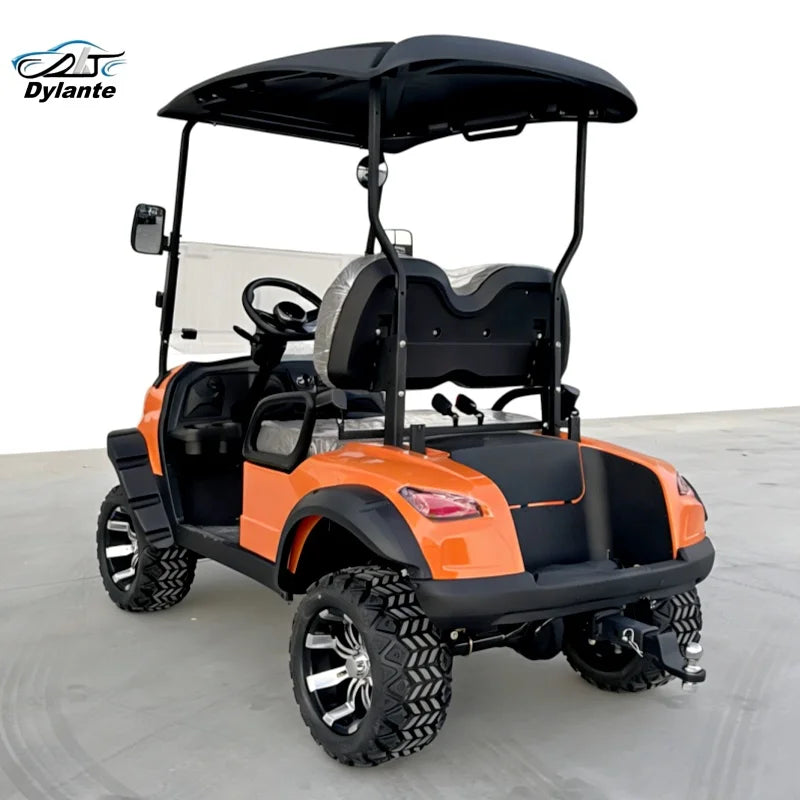 New 4 Seats China Factory Custom Club Hunting Car Battery Operated Golf Carts Carbon Fiber Dashboard Electric Golf Buggy