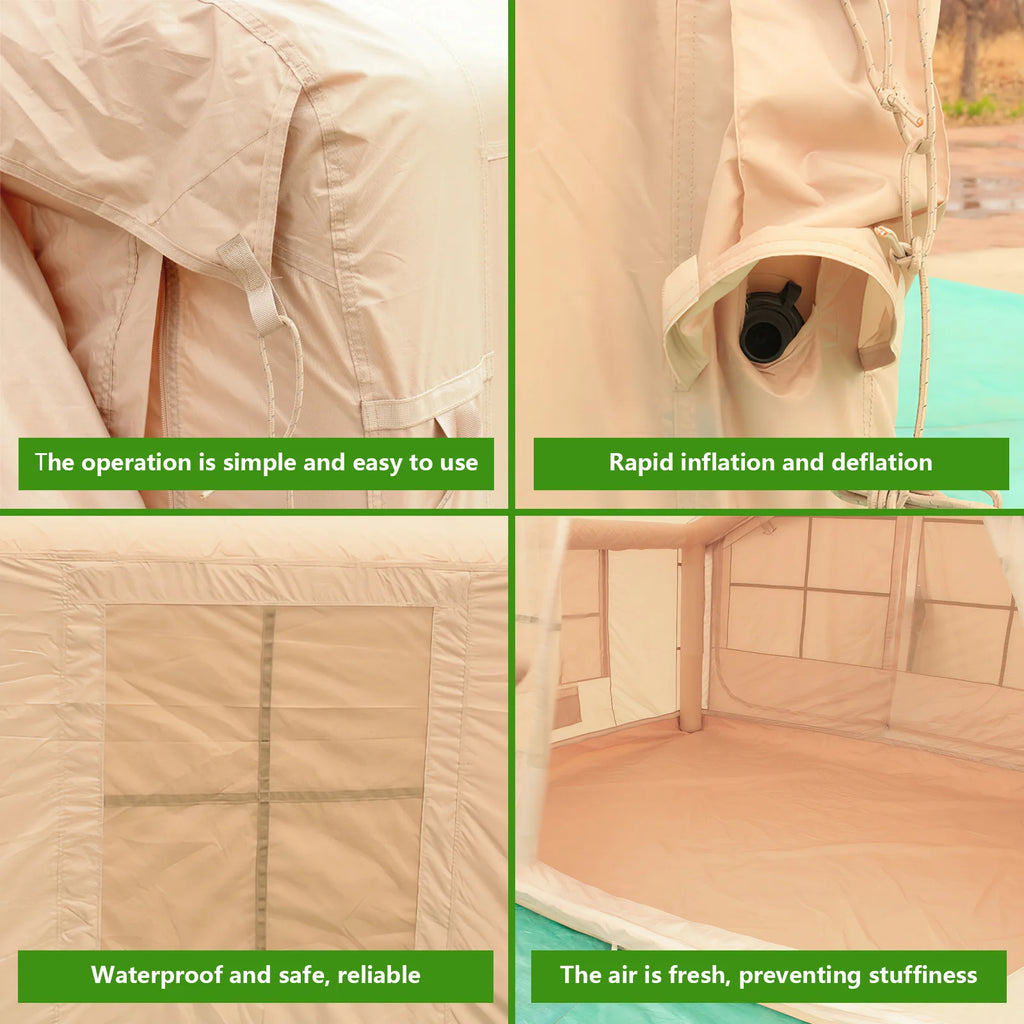 Inflatable Tent with Skylight Inflatable House with Pump Inflatable Camping Tent for Camping