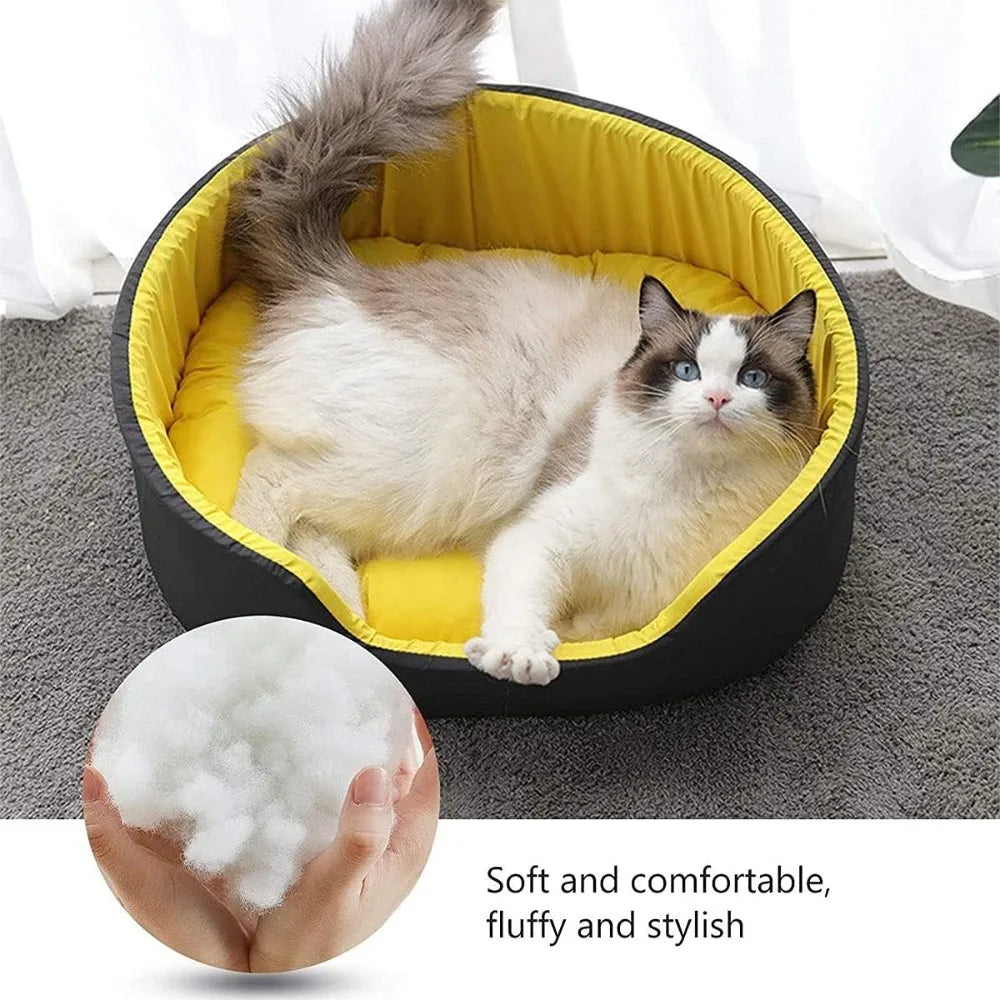 Washable Soft Warm Breathable Dog and Cat Bed - Thickened Non-Slip Pet Sleeping Sofa for Small to Large Dogs and Cats