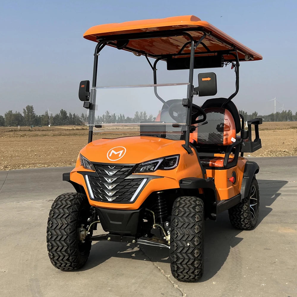 New High Performance  Solar Panel 48V/72V Lithium Battery 2 4 6 8 Seat 5000W/7000W Hunting Club Car Electric Golf Cart